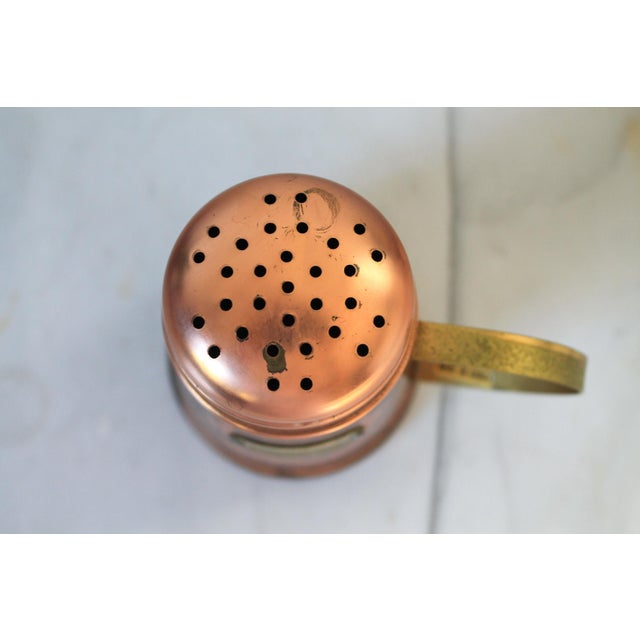Metal Vintage Copper & Brass Cheese Shaker For Sale - Image 7 of 10