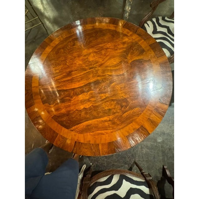 19th Century 19th C. English Regency Mahogany Center Table For Sale - Image 5 of 7