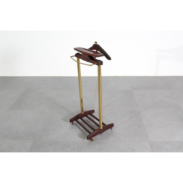 Fratelli Reguitti Mid-Century Wooden Valet Stand attributed to Ico & Luisa Parisi for F.lli Reguitti, Italy, 1950s For Sale - Image 4 of 18