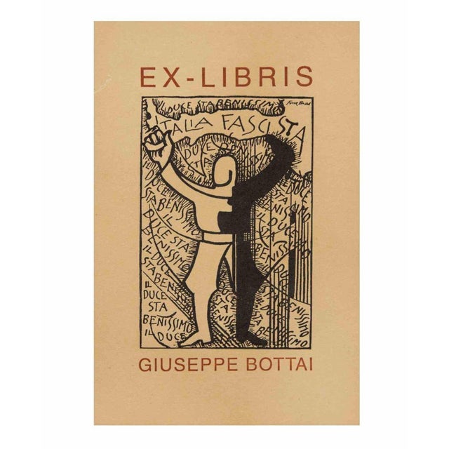 Realized by Balla in 1929/30, the ex libris reproduces the drawing Commentary on the dynamic life of the "Duce", published...
