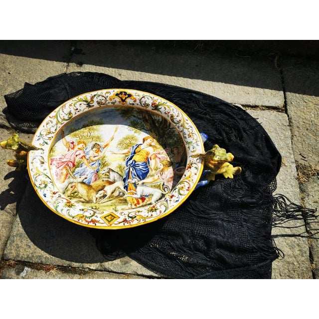 Ceramic Italian Ceramic Centrepiece For Sale - Image 7 of 18