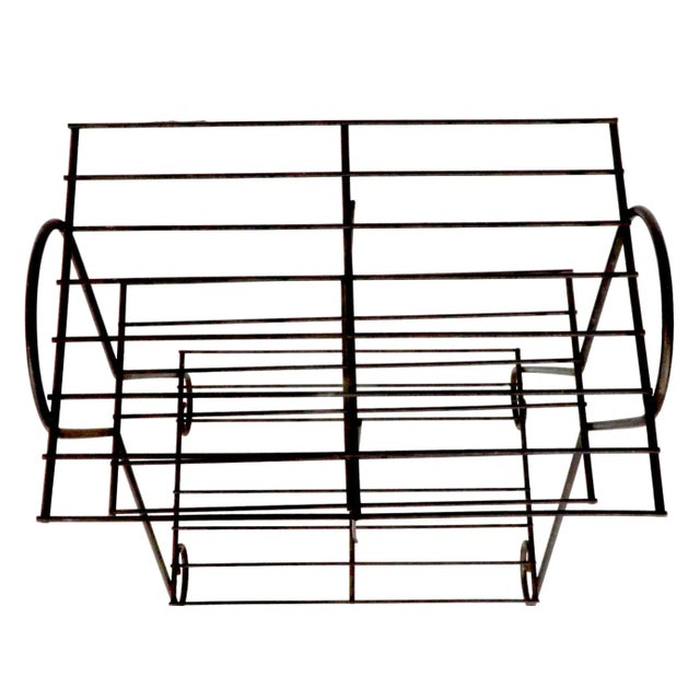 Mid 20th Century Mid Century Wire Plant Stand Bookshelf C 1950's For Sale - Image 5 of 6