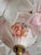 Vintage Murano Style Floral Chandelier – Romantic Pink & White Glass Bouquet Light For Sale - Image 10 of 17
