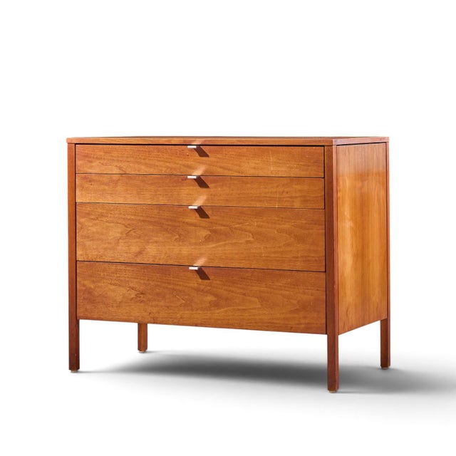 Florence Knoll for Knoll Mid Century Walnut 3-Piece Vanity Set For Sale - Image 11 of 15