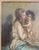 Gray 19th Century English or French School Mother and Daughter Portrait Painting For Sale - Image 8 of 16
