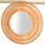 Chaty Vallauris 21st Century Split Reed Caning Round Large Sunburst Wall Mirror Organic Modern For Sale - Image 4 of 14