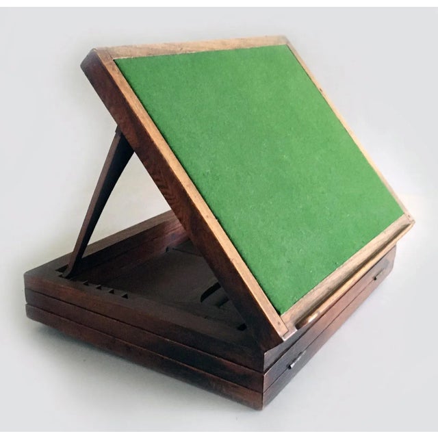 Antique Large Elm Adjustable Bookstand For Sale - Image 11 of 12