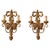 Hollywood Regency Florentine Hand-Carved Giltwood Sconces by C. N. Firenze Nos, 1970s, Set of 2 For Sale - Image 3 of 18