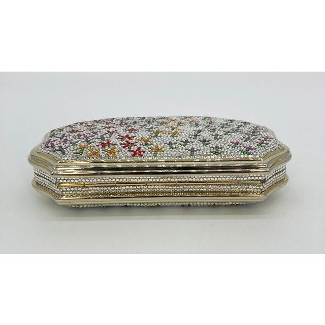 Judith Leiber Vintage Judith Leiber Stick Figure Floral Print Minaudiere For Sale - Image 4 of 8