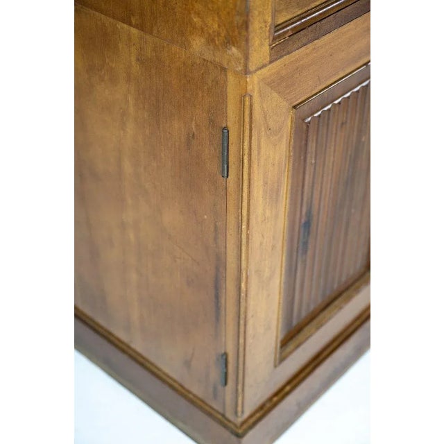 Wood Large Writing Desk in Light Mahogany, 1920s For Sale - Image 7 of 9