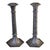 Antique Ornate Victorian Pair Repousse Tavern Dutch Scene Silverplate Derby Candlesticks Marked For Sale - Image 12 of 12