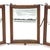 Traditional Vintage Oak Triple Wall Mount Vanity Mirror For Sale - Image 3 of 9