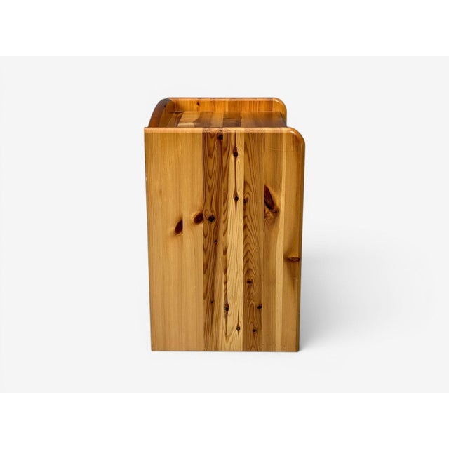 Swedish Modern, Bedside Tables, Knotty Pine, Sweden, 1960s For Sale - Image 9 of 11
