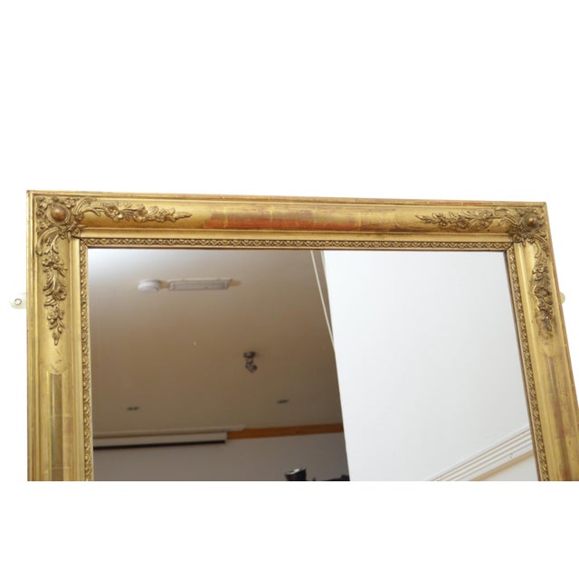Giltwood Wall Mirror from Belle Epoque, France, 1880 For Sale - Image 9 of 16