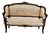 Vintage French Settee With Cabriole Legs & Without Seat Cushion For Sale
