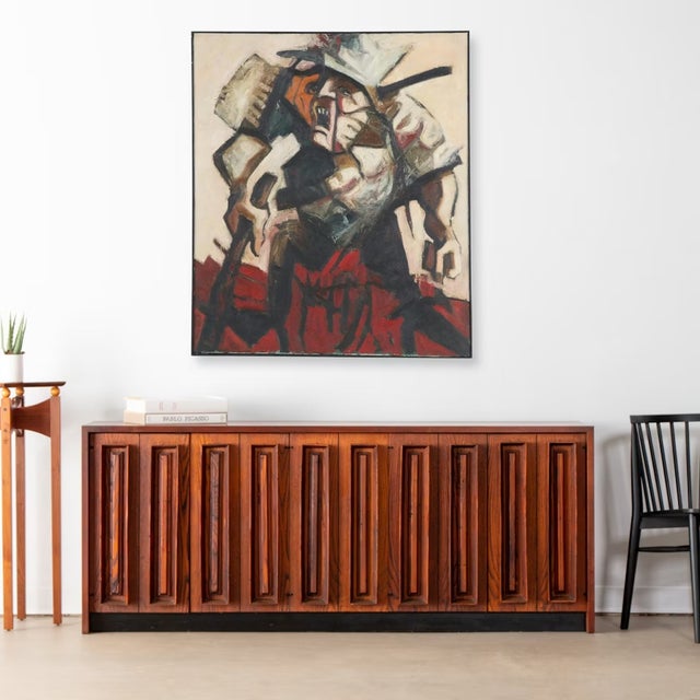 1960s James Bruch Abstract Expressionist Painting, Framed For Sale - Image 11 of 11