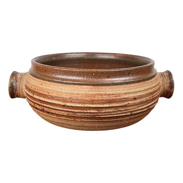 Mid-Century Modern Danish Studio Pottery Bowl by Tue Poulsen for Tue Keramik, 1960s For Sale