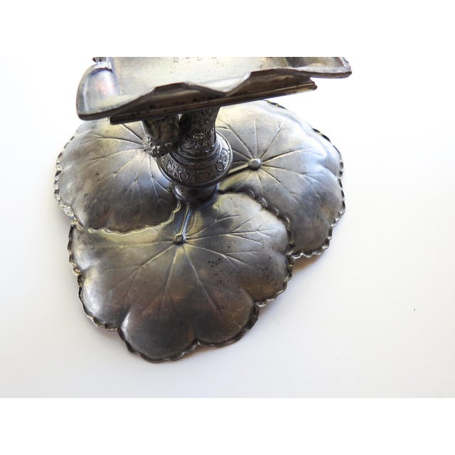 Late 19th Century Aesthetic Movement Reed & Barton Silverplate Figural Card Tray For Sale - Image 5 of 9