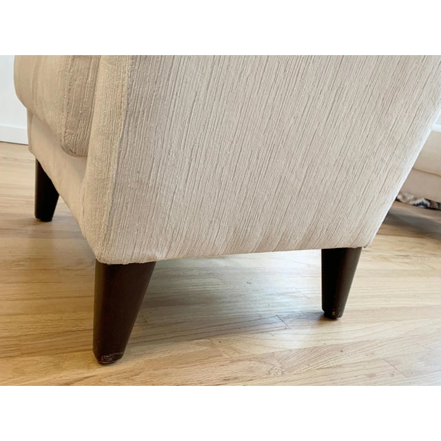 1960s Armchairs in Cream Upholstered Fabric - A Pair For Sale - Image 10 of 13