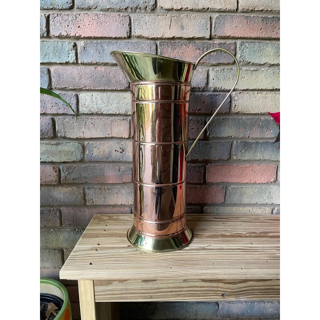 Vintage Mid Century 5 Kan Copper Coal Scuttle Umbrella Stand For Sale - Image 14 of 18