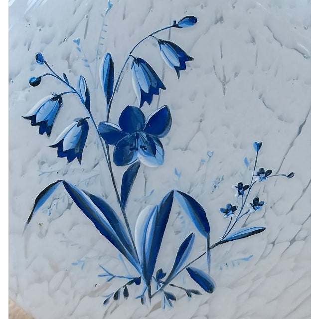Pilgrim Vase, Blue & White Botanical Enamel, Circa 1890 For Sale - Image 11 of 11