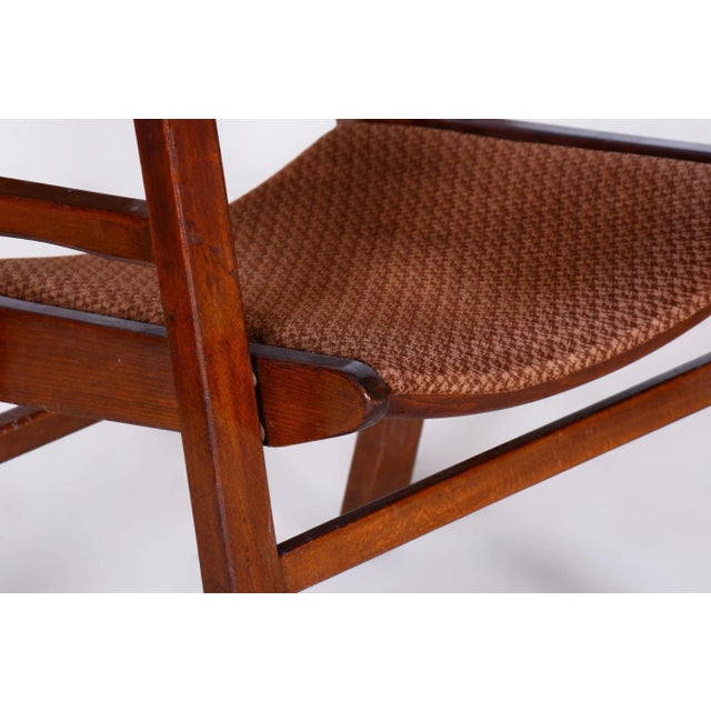 Mid-Century Armchair in Beech, 1950s For Sale - Image 3 of 10
