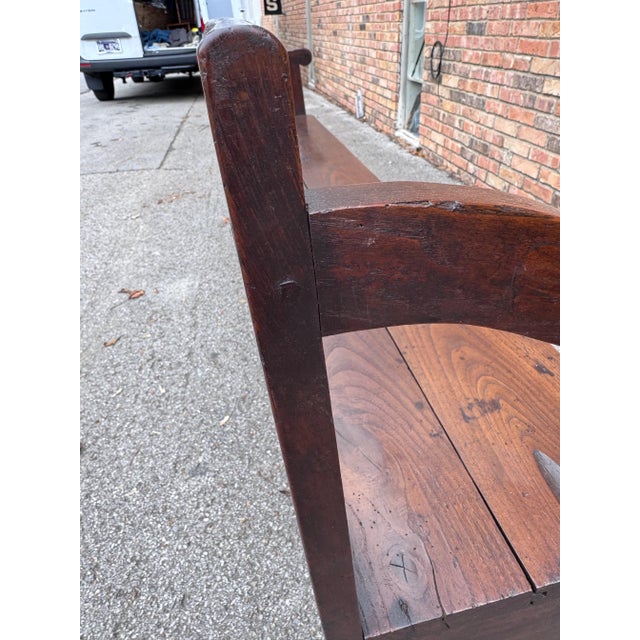 Wood Early 19th Century French Hall Bench For Sale - Image 7 of 10