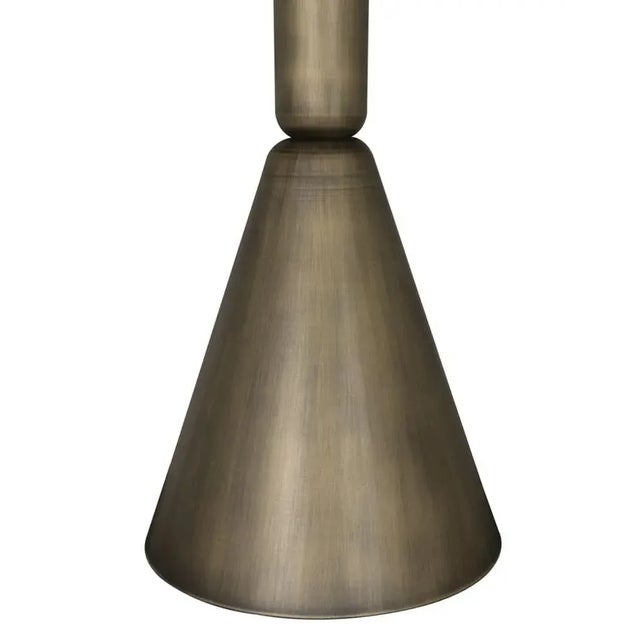 The Nagoya Side Table in Aged Brass and Black Marble combines industrial design with luxury. Featuring a sleek industrial...