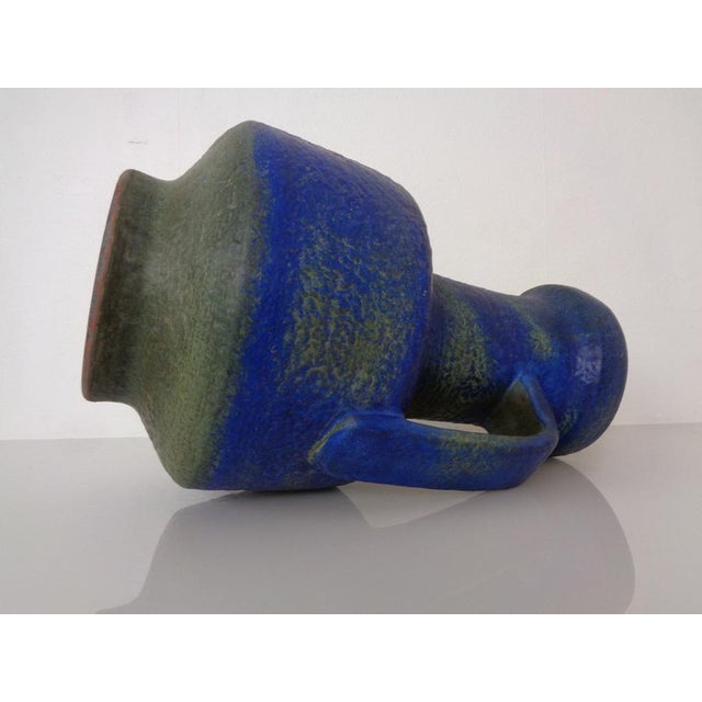 Large Majolika Ceramic 7317 Floor Vase by Fridegart Glatzle for Karlsruher Majolika, Germany, 1970s For Sale - Image 10 of 18