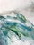 Large Abstract Original Painting Watercolor Triptych Blue Green Coastal Wall Art Modern Signed Framed For Sale In Philadelphia - Image 6 of 12
