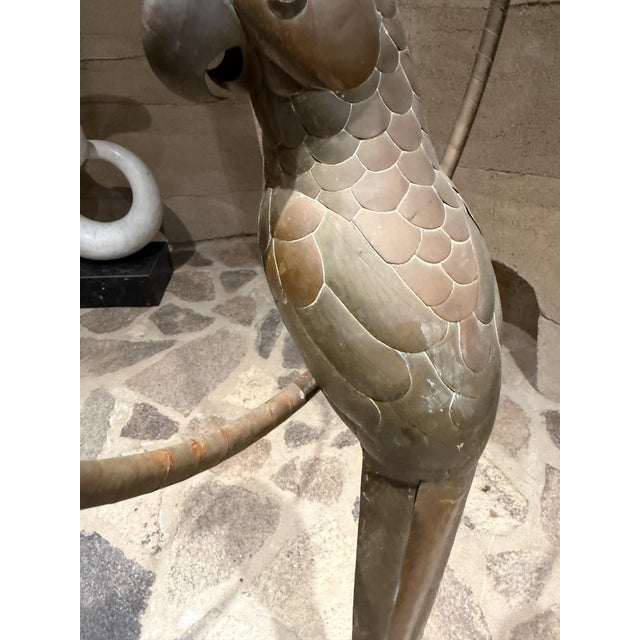 Sergio Bustamante Sergio Bustamante Hanging Parrot Sculpture Arts Craft Mid-Century Modern For Sale - Image 4 of 16