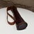 Brown Vintage Leather Carrying Case With Strap For Sale - Image 8 of 10