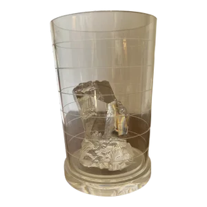 1992 David Dowler Steuben Art Glass 1/1 Ice Berg Beaker Sculpture