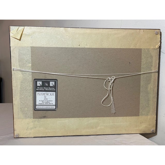 Antique 19th Century Landscape Farm Village Realism Watercolor Painting Country For Sale - Image 9 of 12