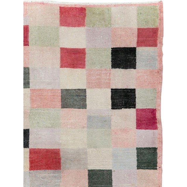 Mid-Century Modern Galerie Shabab Collection Mid-20th Century Turkish Art Deco Accent Rug For Sale - Image 3 of 10