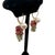 Late 20th Century Late 20th Century Pair of Estate 14k Gold Pearl & Multi‑Color Tourmaline Cluster Drop Earrings For Sale - Image 5 of 6