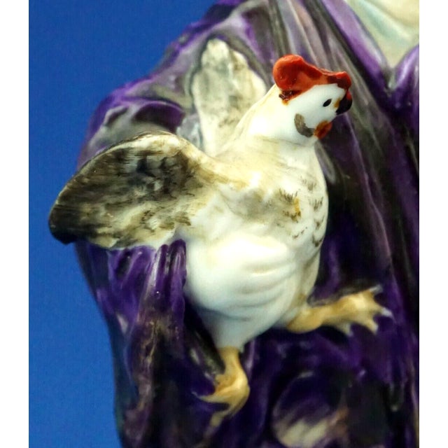19th Century Porcelain Sculpture of Girl with Hen from Capodimonte or Ginori, Italy For Sale - Image 16 of 18