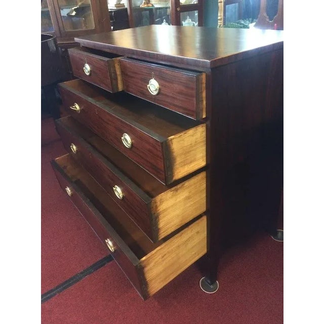 Antique Federal Period Chest of Drawers, Mahogany Dresser Antique For Sale - Image 10 of 12