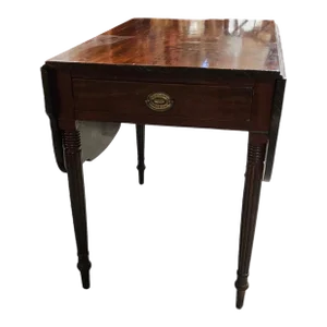 American Sheraton Mahogany Drop-Leaf Table.