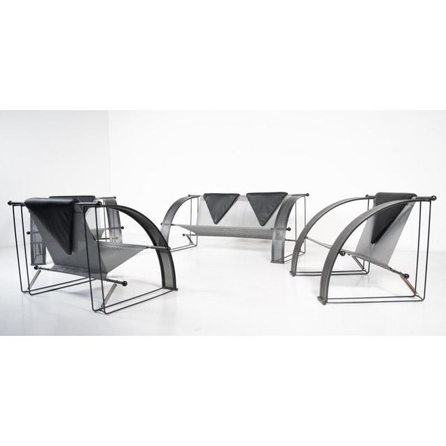 Seating Set in the style of Mario Botta, Italy, 1980s, Set of 4 For Sale - Image 15 of 17