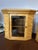 Satinwood Collectors Table / Wall Display Cabinets, Set of 2 For Sale - Image 5 of 12