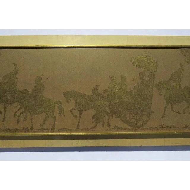 Mid 18th Century Mid 18th Century Chinese Gilt on Silk Fabric For Sale - Image 5 of 10