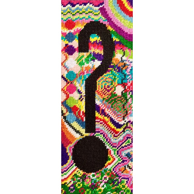 Our original needlepoint "Huh?" adds a touch of spunk and playfulness with her happy colors and quirky size! This original...