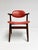 Red Colored Leather Cowhorn Chair, 1970s For Sale - Image 13 of 16