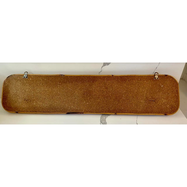 1950s Italian Reed and Bamboo Coat Rack, Wall Mount, Style of Gabriella Crespi 1950s Italian Mid Century For Sale - Image 5 of 6