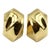 Vintage Bassani 18k Gold Sculptural Earrings - 2 Pieces For Sale