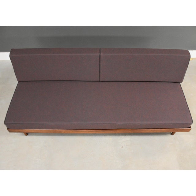 1950s Walnut Mid Century Daybed Sofa For Sale - Image 4 of 8
