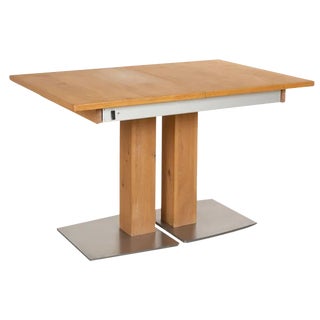 Wooden Dining Table in Brown Oak from Venjakob For Sale