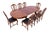 Large 19th Century Extendable Table with Chairs, France, 1890, Set of 9 For Sale - Image 14 of 18