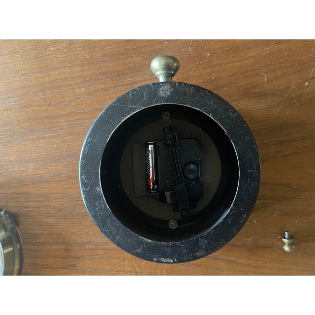 Early 2000 Decorative Battery Operated French Style Hotel Pasquier Wall Clock For Sale - Image 4 of 8